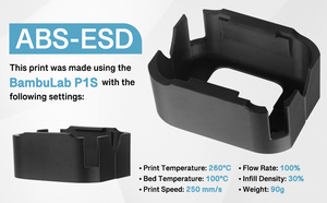 ไฟฟ้าสถิตปลอดภัยเส้นใยเอบีเอสป้องกันไฟฟ้าสถิตย์ ABS-ESD 1.75มม./1กก. เหมาะสำหรับใช้งานในอุตสาหกรรมและอิเล็กทรอนิกส์ - Product Image 5