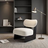 Modernes Nordisches Quadratisches Boule-Samtsofa ohne Armlehnen mit Holzbeinen in Beige, Schwammgefüllt für Wohnzimmer, Apartment, Schlafzimmer, Hotel, Villa