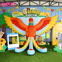 Modèle d'animal phénix gonflable pour la décoration de sites touristiques, modèle gonflable de phénix personnalisé pour les accessoires de scène