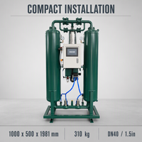 Sécheur d'air comprimé compact à déshydratant DM65MR 380V AC 50Hz DN40 Raccord 1,5 pouce pour systèmes d'air industriels