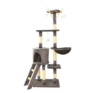Árbol para <span class=keywords><strong>Gatos</strong></span> con Estante Integrado, Plataforma de Salto, Juguete de Sisal, Rascadores, Juguetes para <span class=keywords><strong>Gatos</strong></span>, Productos para Mascotas - Product Image 2