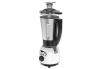 Mixeur chauffant 1,5~1,75 L avec 4 lames en acier inoxydable, carafe à alimentation par le haut, poignée ergonomique, pour préparations onctueuses et épaisses