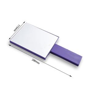 Private Hot Selling Custom <b>Rectangle</b> Purple Color Handheld Portable Folding Plastic <b>Mirror</b> - Product Image 2