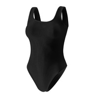 Body string côtelé sans couture pour femme, débardeur gainant à col carré sans manches