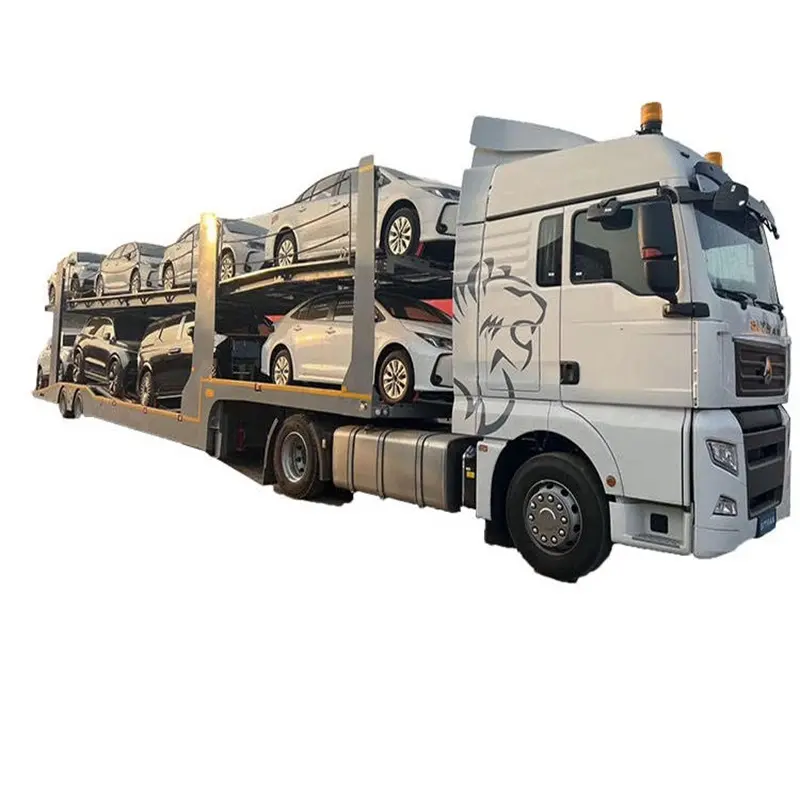 Pabrik Tiongkok 60T dek ganda otomatis semi-trailer Baja pembawa mobil truk pengangkut sasis untuk truk Trailer