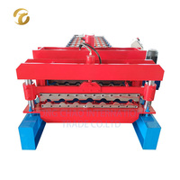 Machine de formage à froid pour panneaux de toiture et de mur en métal pour la construction de tuiles vernissées, gain de temps