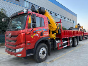 รถบรรทุก FAW J6L แบบสองเพลา 6x4 ติดตั้งเครนแขนพับได้สำหรับขนส่งสินค้าหนัก - Product Image 5