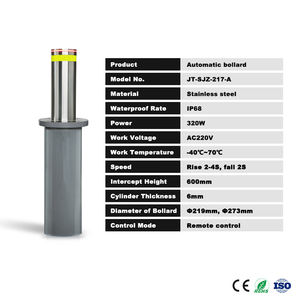 Противоугонное автомобильное защитное ограждение для подъездной дороги, Парковочное ограждение, электрический выдвижной автоматический гидравлический подъемный столбик - Product Image 6