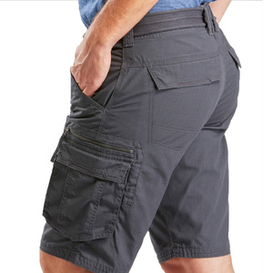 Shorts cargo décontractés pour hommes, résistants aux plis, respirants, séchage rapide, tissu durable, poches zippées sécurisées - Product Image 5