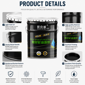 Matte Black Latex <b>Paint</b>, Special for Engineering, Water-Based Black <b>Coating</b> for Factory and Basement Interior Walls - Product Image 4