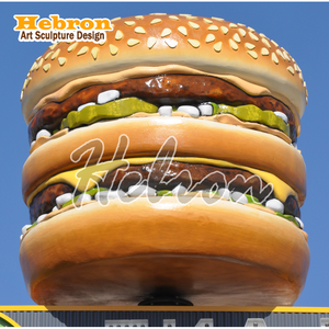 Escultura de Fibra de Vidrio y Resina de Hamburguesa y Papas Fritas Grandes para Decoración de Restaurantes, Entrada de KFC y <span class=keywords><strong>McDonald</strong></span>'<span class=keywords><strong>s</strong></span>, Interior, Exterior, Jardín - Product Image 5