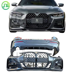 Pour pour 4 séries G22 G23 renfort de Rail de pare-chocs noir de carbone boulonné assurance automobile aile moteur capot garde-boue <span class=keywords><strong>radiateur</strong></span> - Product Image 1