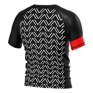 ชุดรัดรูปแห้งเร็วรุ่นใหม่ล่าสุดสำหรับผู้ชาย ชุดว่ายน้ำสำหรับกีฬาต่อสู้ ชุดรัดกล้ามเนื้อ MMA เสื้อยืดแรชการ์ด - Product Image 2