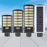 600W 800W 1000W extérieur IP65 étanche tout en un réverbère solaire capteur de mouvement avec télécommande pour rue jardin ferme