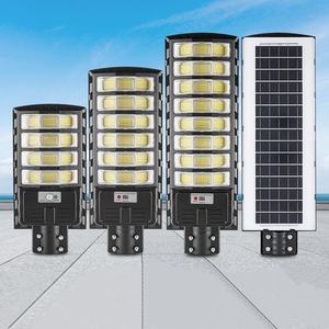 600W 800W 1000W extérieur IP65 étanche tout en un réverbère solaire capteur de mouvement avec télécommande pour rue jardin ferme - Product Image 1