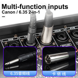 Amplificateur de puissance GT10 professionnel avec 256 effets numériques intégrés, avec étui d'aviation, 8 canaux, 550W*2 - Product Image 4