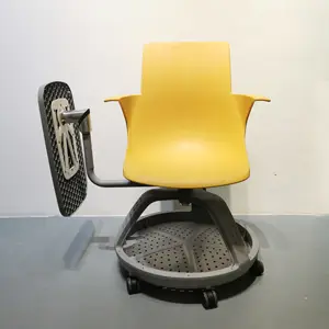 Greenfield muebles aula de la escuela Silla giratoria con ruedas para estudiante nodo silla