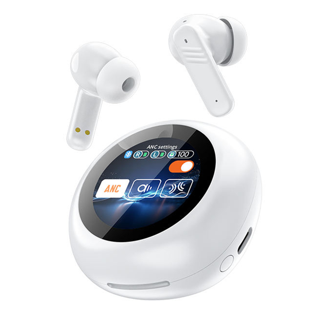 TWS Wireless Earbud High Quality HIFI Stereo ANC Noise Reduction Bass Headphones BT Headphones LED Touch Screen V5.4 Earphones