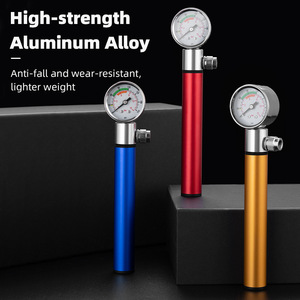 Bomba de Bicicleta de Aleación de Aluminio Yueli con Manómetro, Manual, para Bicicleta de Carretera y Montaña, Ligera, de Alta Resistencia, Multicolor - Product Image 1