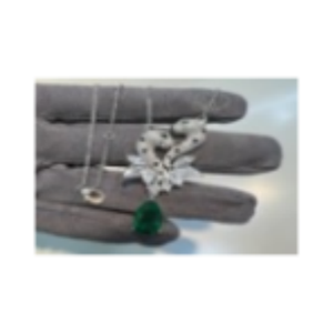 Return to ™:Pendentif double Plaque Cœur rose en argent 925