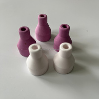 6*30 Buse de sablage en céramique blanche et rose pour soudage à l'arc à l'argon, en alumine