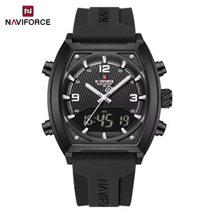 นาฬิกา NAVIFORCE 9242 ควอตซ์สำหรับผู้ชาย สายซิลิโคนคุณภาพสูง กันน้ำ แสดงวันที่ เหมาะสำหรับใช้ในธุรกิจ ขายดี - Product Image 5