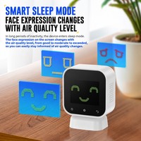 Moniteurs de qualité de l'air intérieur NIRSI SFD-02, HCHO Formaldehyde, TVOC, humidité et AQI en temps réel, écran tactile couleur 2,4 pouces