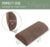 Coussin de dossier lombaire en mousse à mémoire de forme marron en gros OEM Support de chaise de voiture de bureau et d'étudiant pour la lecture et le repos au lit