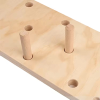 Julyfit Personnalisé Multi-taille Fitness Escalade Panneau perforé Core Musculation Murs d'escalade d'intérieur en bois