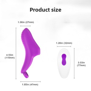 Cross-Border Fun Flirting Mujer G-Spot Vibrador Finger Sleeve Trigger Vibradores para masturbación femenina - Product Image 2