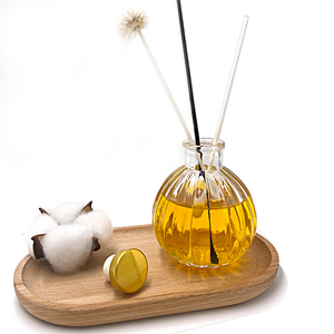 Rỗng rõ ràng Vòng bí ngô hình dạng hương liệu sậy khuếch tán hương thơm chai thủy tinh với nút chai - Product Image 4
