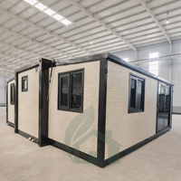 Maison modulaire préfabriquée de 20 pieds, aménagement personnalisé, 2 chambres, extensible, maison conteneur pliable pour bureau, maisons préfabriquées