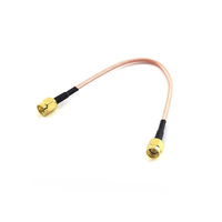 Câble adaptateur RF YRL à angle droit MCX vers MMCX mâle, plaqué or, contact en cuivre, vente chaude