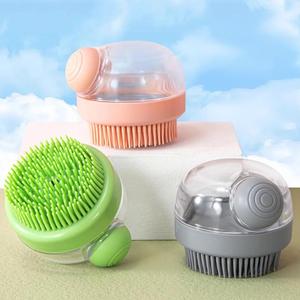 Sang Trọng Có Thể Gập Lại Con Chó Tắm Bàn Chải Với Phân Hủy Sinh Học Silicone Dầu Gội Đầu Và Xà Phòng Dispenser Cho Con Chó Con Massage Trong Phòng Tắm - Product Image 2