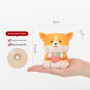 Pots de fleurs en gros, mini pots de plantes d'intérieur en résine et <span class=keywords><strong>plastique</strong></span>, design animalier de dessin animé, pour centres commerciaux et usage domestique - Product Image 5