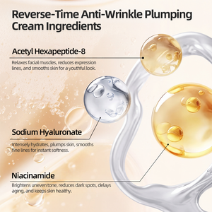 Crème Visage Anti-Âge Luxe Raffermissante avec Acétyl Hexapeptide-8 et Niacinamide pour Soins Quotidiens et Utilisation en Salon <span class=keywords><strong>de</strong></span> Beauté - Product Image 4