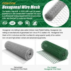 Hexagonal Wire Garden Wire Mesh Netting For Plants Crafting Wire Mesh Fence Barrier Garden Mesh Fencing