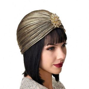 En gros, Turban de luxe en polyester pour l'extérieur, accessoire de beauté torsadé, bijou de tête, couleurs vives, 100% polyester - Product Image 6