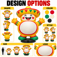 Ballon publicitaire gonflable Mascotte Fiesta Mexicaine en gros avec chapeau Sombrero et panneau publicitaire personnalisé pour la décoration de restaurants