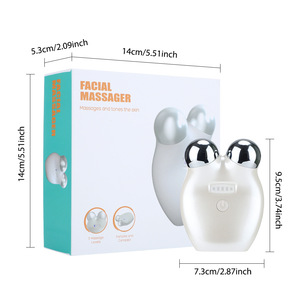 Equipo de belleza para uso doméstico, rodillo de hielo eléctrico V, masajeador de elevación de cara y cuello, máquina de masaje facial vibratoria para apretar la piel