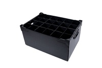 PP noir antistatique pour la découpe de feuilles de plastique ondulé, épaisseur 2-8 mm, taille 1220x2440 mm, pour composants électroniques
