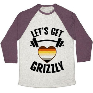 Let's Get Grizzly Unisex Tri-Blend <b>Baseball</b> <b>Tee</b> - Product Image 2