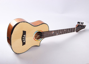 Ukelele de 26 Pulgadas de Alta Calidad, Tapa de Abeto Macizo, Fondo y Laterales de Caoba, Ukelele Tenor Profesional - Product Image 5