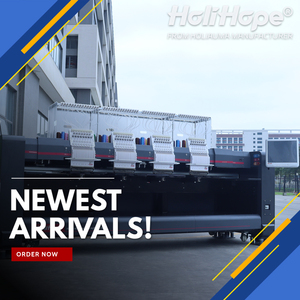 ขายตรงจากโรงงาน เครื่องปักอุตสาหกรรมอัตโนมัติ Holihope 4 หัว 15 เข็ม ความเร็วสูง 1200 รอบต่อนาที จัดส่งรวดเร็ว - Product Image 1