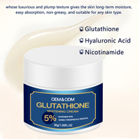 Label privé meilleure crème blanchissante pour la peau acide hyaluronique niacinamide vitamine C glutathion kojique crème blanchissante pour le visage pour une utilisation quotidienne