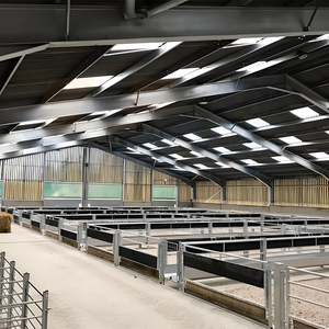 Entrepôt en acier préfabriqué léger de haute qualité hangar de grange stalle de cheval intérieur équitation arène écuries traitement de soudage - Product Image 4