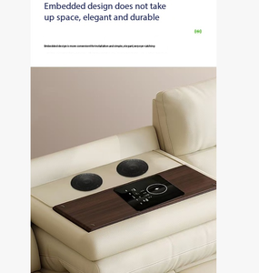 Table basse et table de chevet multifonctionnelles avec chargeur sans fil intégré, haut-parleur Bluetooth, panneau tactile intelligent, adaptées aux canapés - Product Image 4