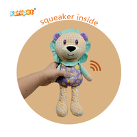 Jouet en peluche pour chien Famipet : Nouveau design printanier coloré, animaux mignons, doux, à effets sonores et froissés, vente en gros du fabricant
