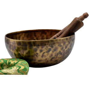 ชุดชามร้องเพลงดวงจันทร์ขนาดใหญ่งานฝีมือโลหะแบบชาวพุทธทำเสียงลึกสำหรับบำบัดการทำสมาธิ - Product Image 3