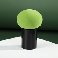 Éponge de maquillage en forme de champignon de bonne qualité en gros avec manche, tête ronde, éponge de mélange pour fond de teint, éponges cosmétiques, poudre